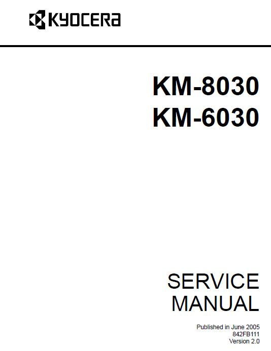 Kyocera KM-6030/KM-8030 Service Manual