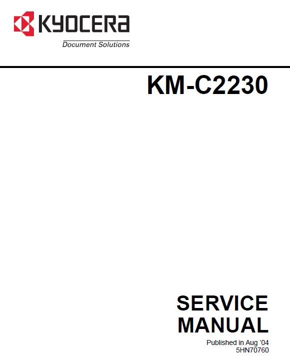 Kyocera KM-C2230 Service Manual