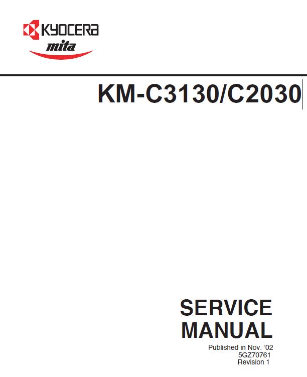 Kyocera KM-C3130/KM-C2030 Service Manual