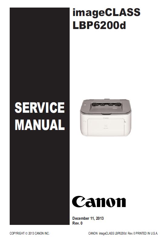 Canon imageCLASS LBP6200d Service Manual