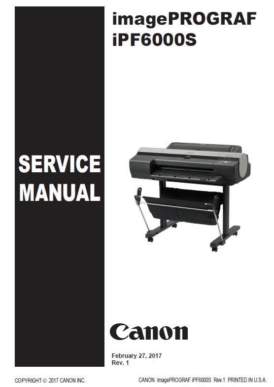 Canon imagePROGRAF iPF6000S Service Manual