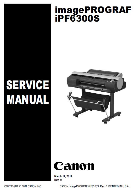 Canon imagePROGRAF iPF6300S Service Manual