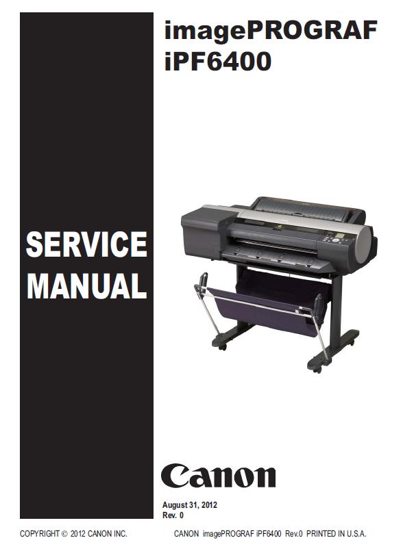 Canon imagePROGRAF iPF6400 Service Manual