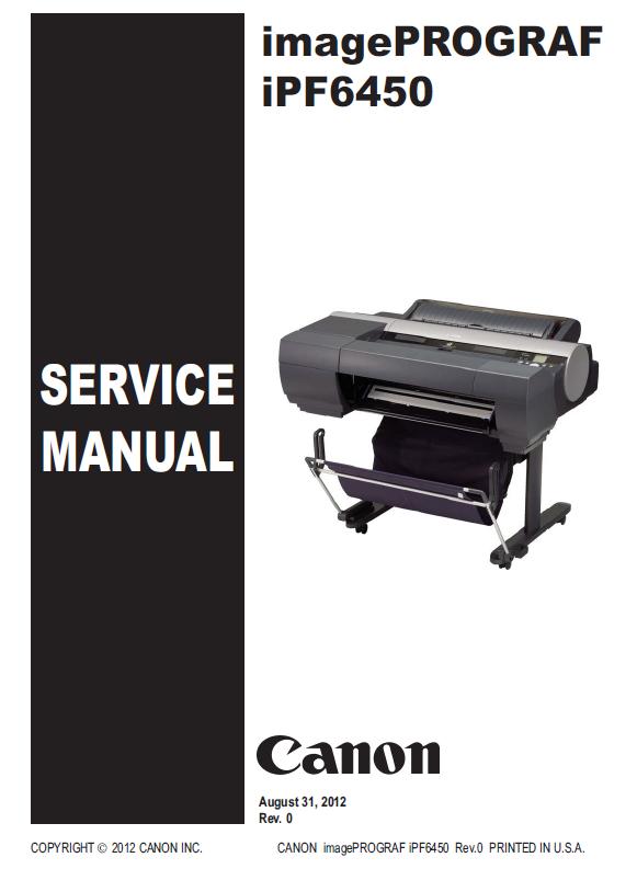 Canon imagePROGRAF iPF6450 Service Manual