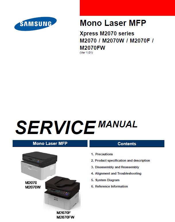 Samsung Xpress SL-M2070 series Service Manual
