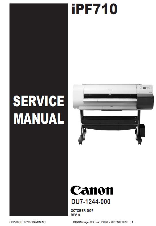 Canon imagePROGRAF iPF710 Service Manual