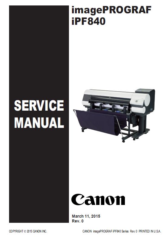 Canon imagePROGRAF iPF840 Service Manual