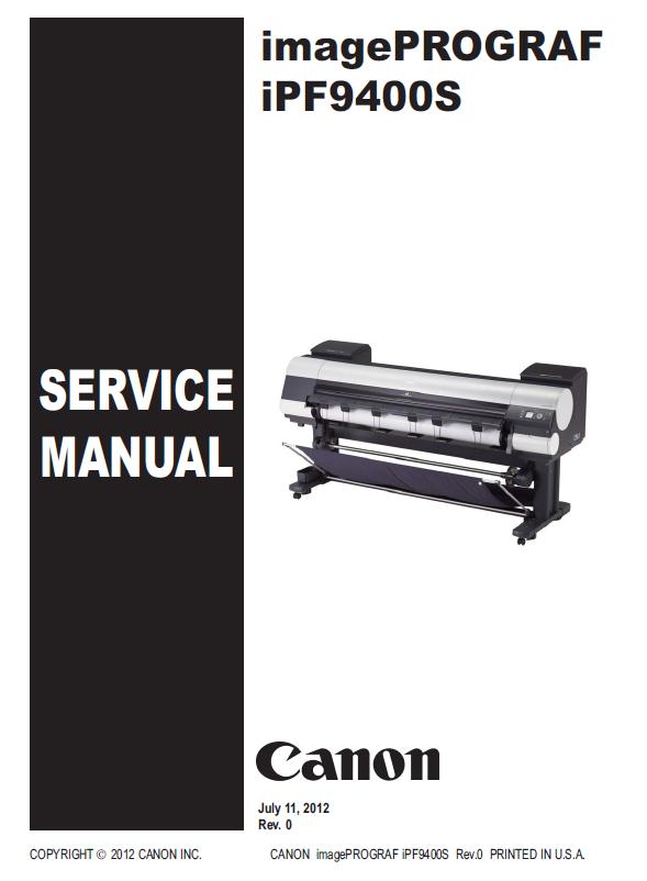 Canon imagePROGRAF iPF9400S Service Manual