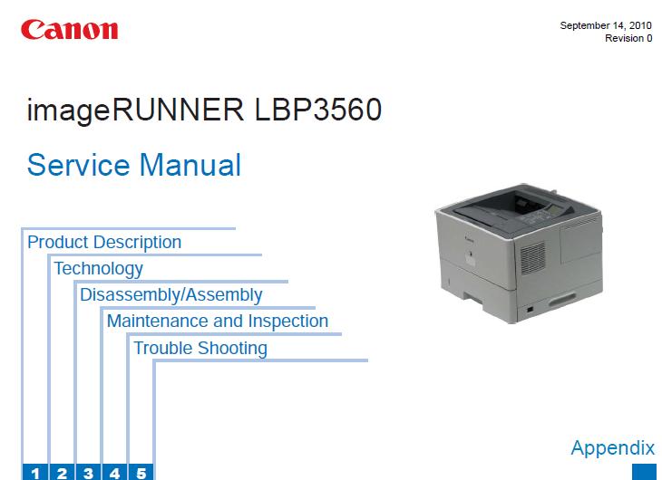 Canon imageRUNNER LBP3560 Service Manual
