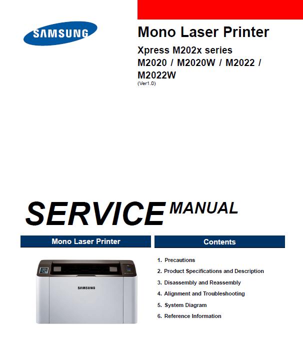Samsung Xpress M2020/M2020W/M2022/M2022W Service Manual :: Samsung