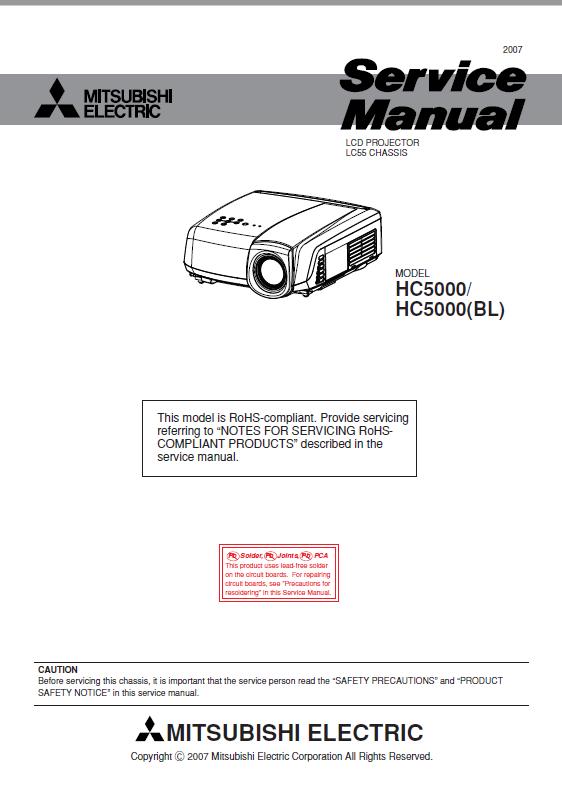 Mitsubishi HC5000 (BL) Service Manual