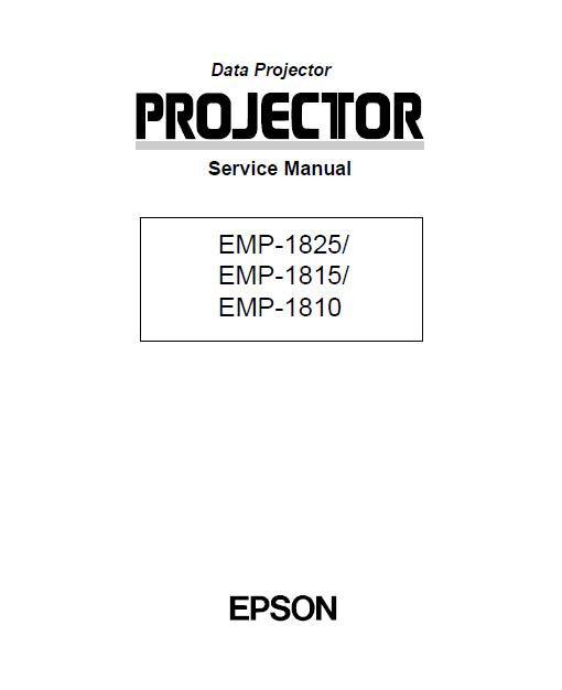 Epson EMP-1810/EMP-1815/EMP-1820 Service Manual