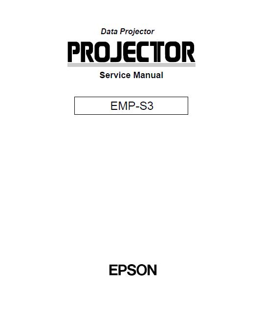 Epson EMP-S3 Service Manual