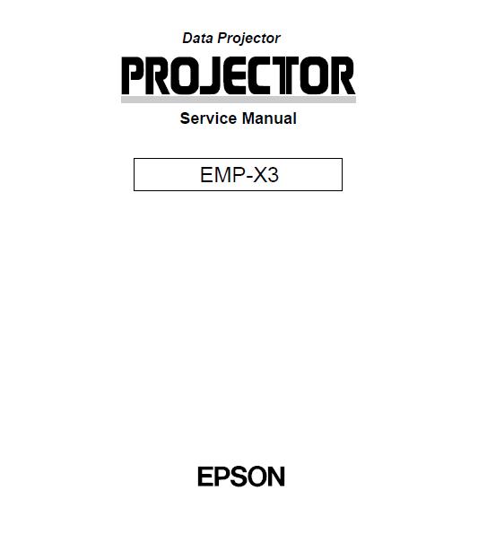 Epson EMP-X3 Service Manual