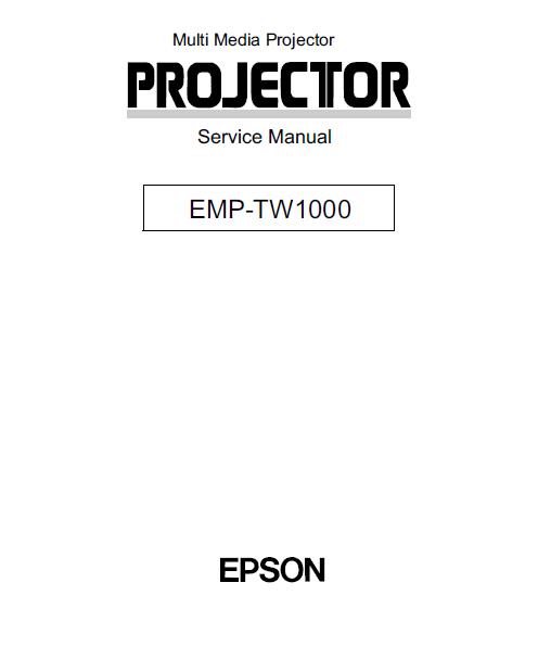 Epson EMP-TW1000 Service Manual