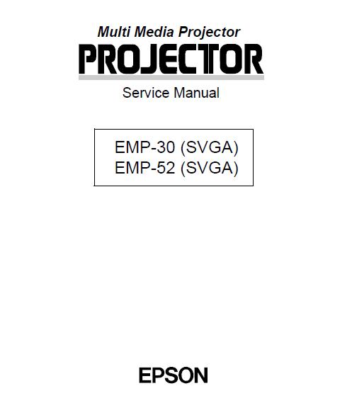 Epson EMP-30/EMP-52 Service Manual