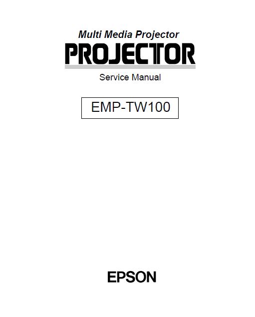 Epson EMP-TW100 Service Manual