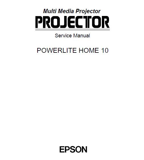 Epson PowerLite HOME 10 Service Manual