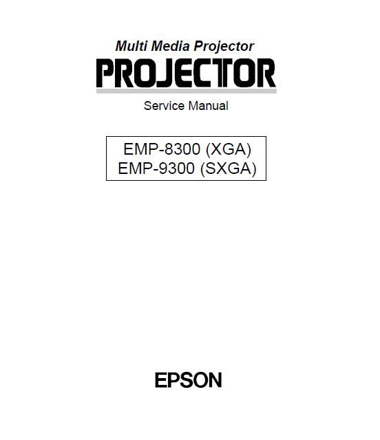 Epson EMP-8300/EMP-9300 Service Manual
