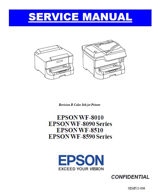 Epson WF8010/8090/8510/8590 Service Manual