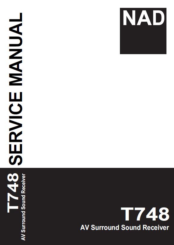 NAD T748 Service Manual