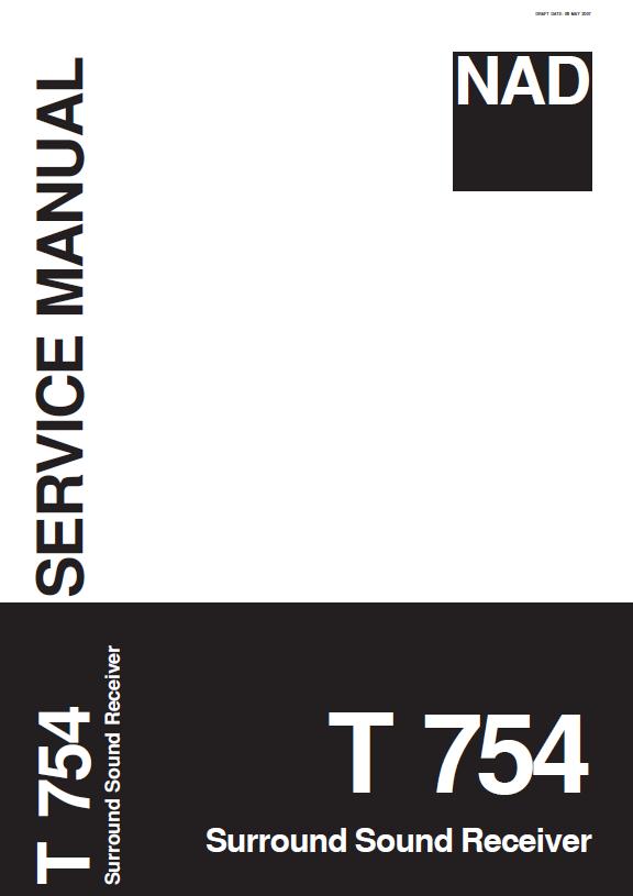 NAD T754 Service Manual