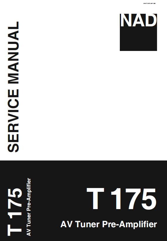 NAD T175 Service Manual