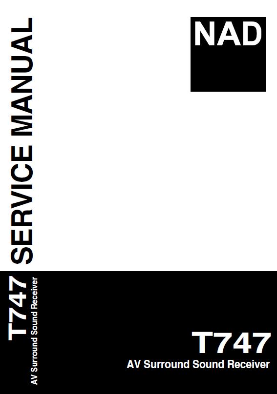 NAD T747 Service Manual