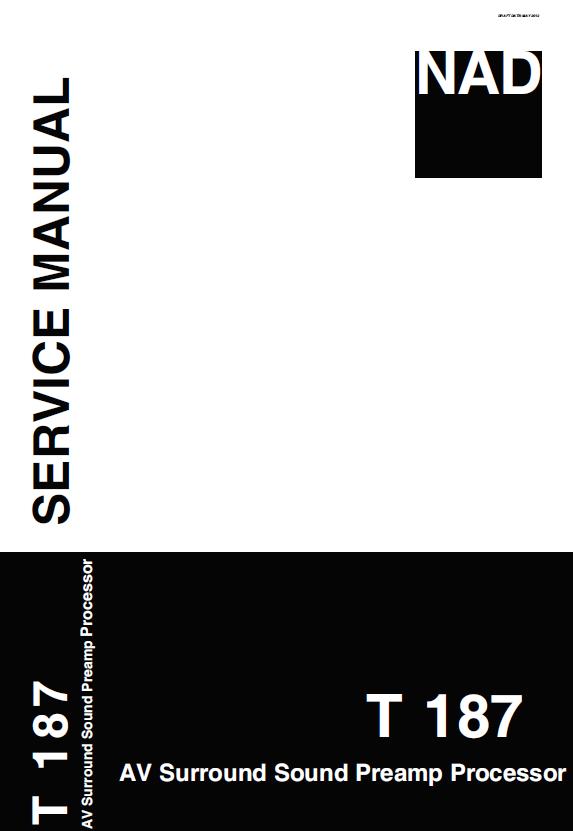 NAD T187 Service Manual