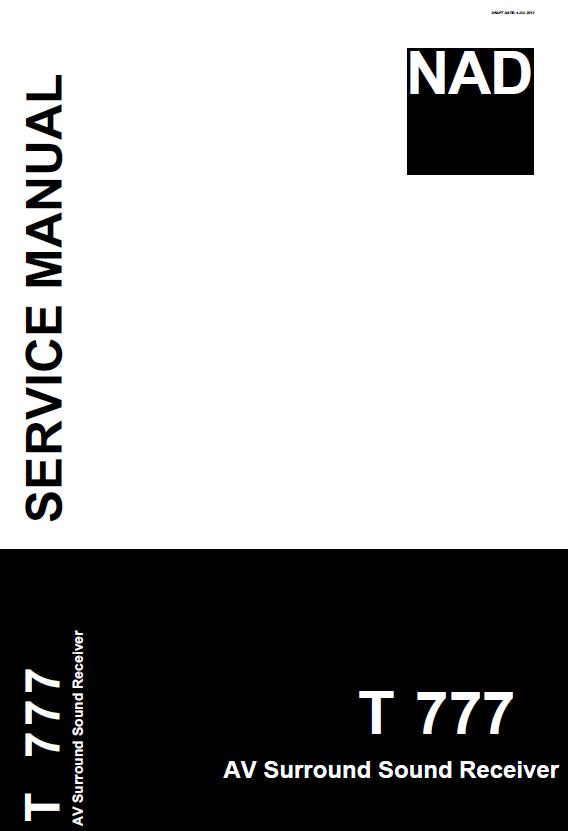 NAD T777 Service Manual