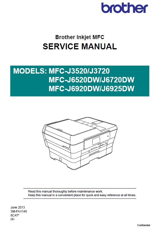 Brother MFC-J3520/J3720/J6520DW/J6720DW/J6920DW/J6925DW Service Manual