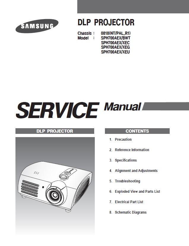 Samsung SP-H700 Service Manual