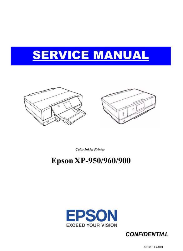 Epson XP-950/960/900 Service Manual