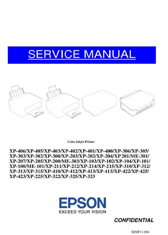 Epson XP-ME-100/200/300/400 series Service Manual