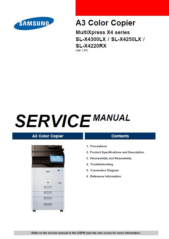 Samsung SL-X4300LX/SL-X4250LX/SL-X4220RX Service Manual