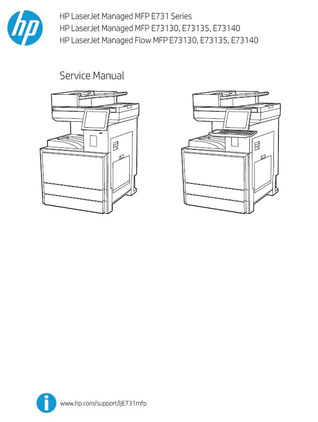 HP LaserJet Managed MFP E731 Series Service Manual