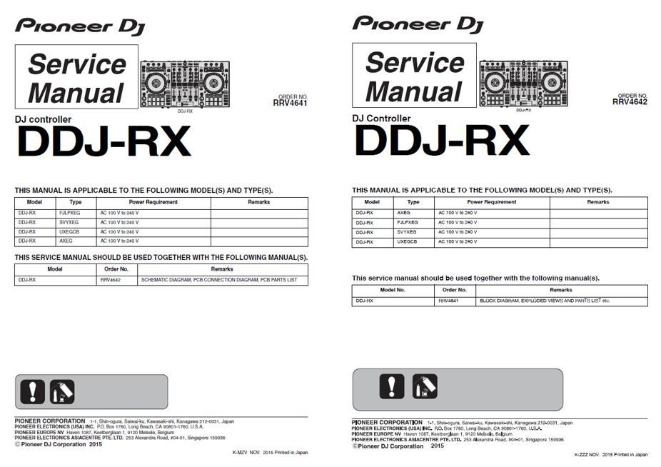 Pioneer DDJ-RX Service Manual