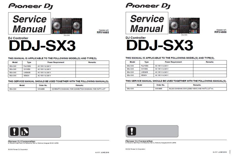 Pioneer DDJ-SX3 Service Manual