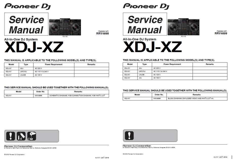 Pioneer XDJ-XZ Service Manual