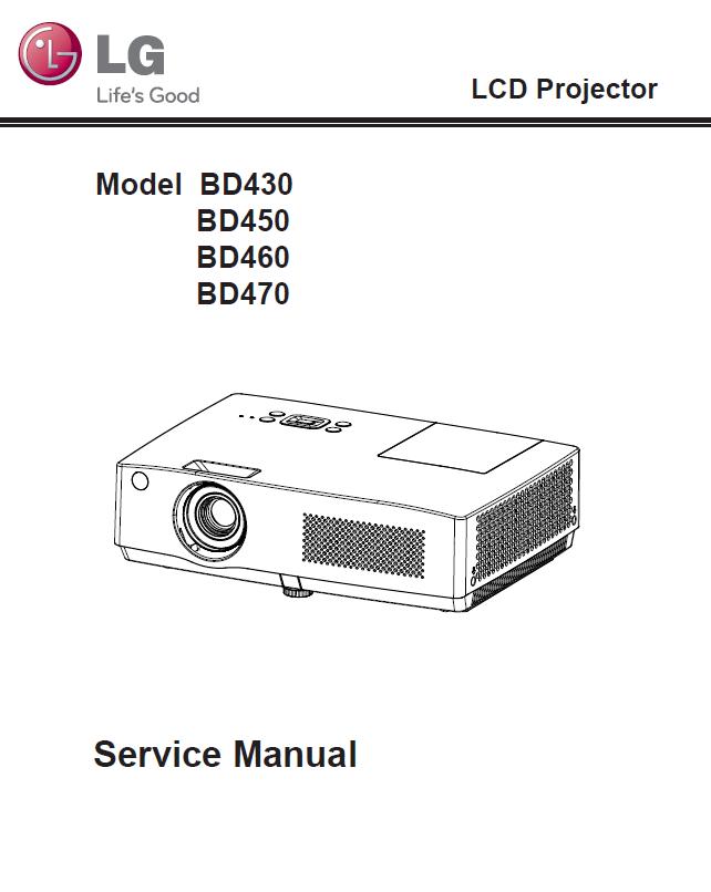 LG BD430/BD450/BD460/BD470 Service Manual
