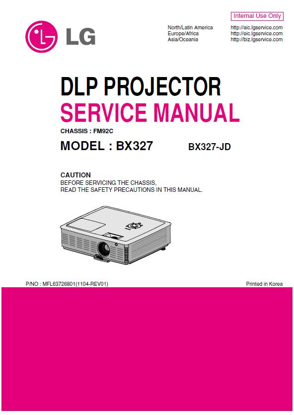 LG BX327 Service Manual