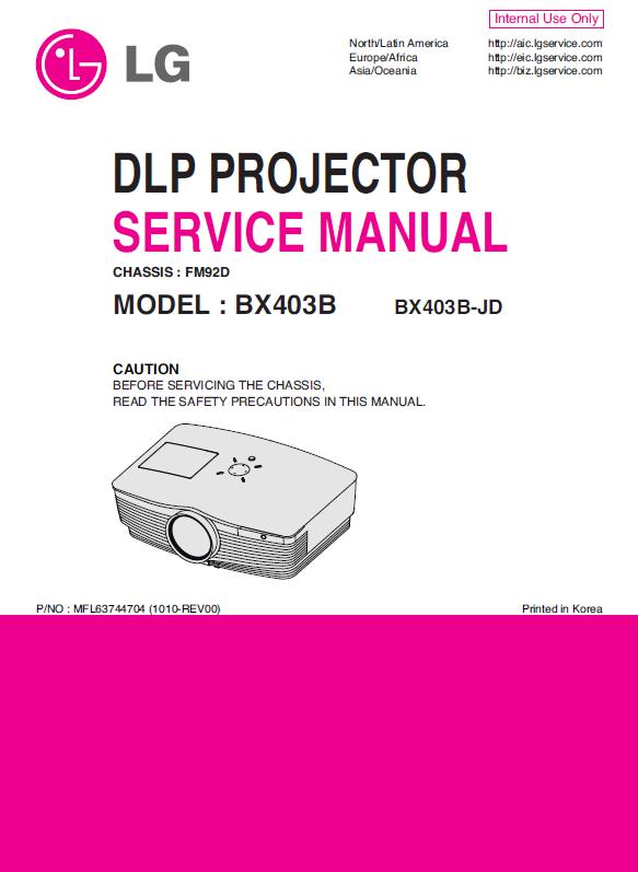 LG BX403B Service Manual