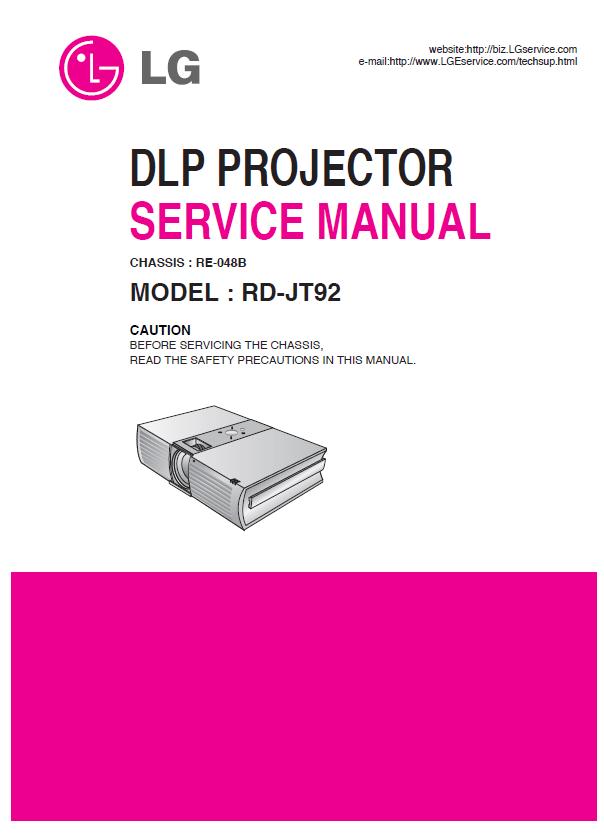 LG RD-JT92 Service Manual