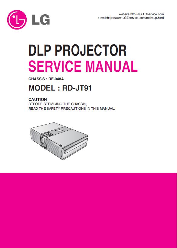 LG RD-JT91 Service Manual