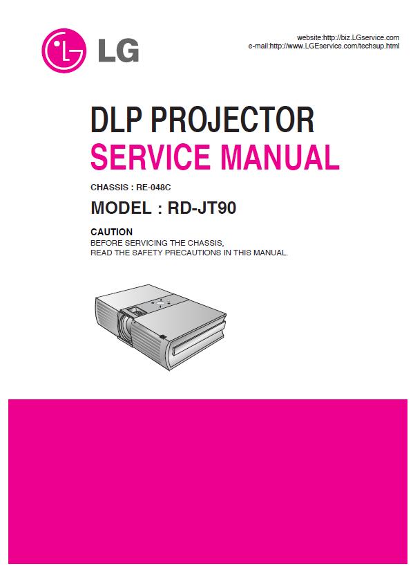 LG RD-JT90 Service Manual