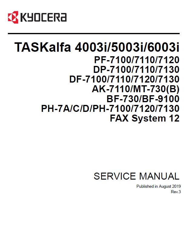 Kyocera TASKalfa 4003i/5003i/6003i Service Manual