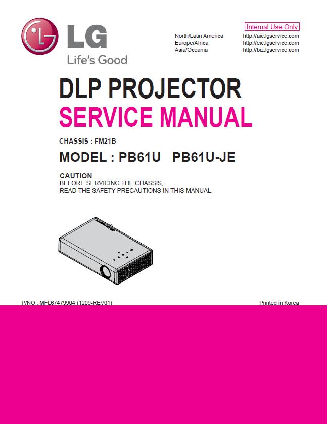 LG PB61U Service Manual