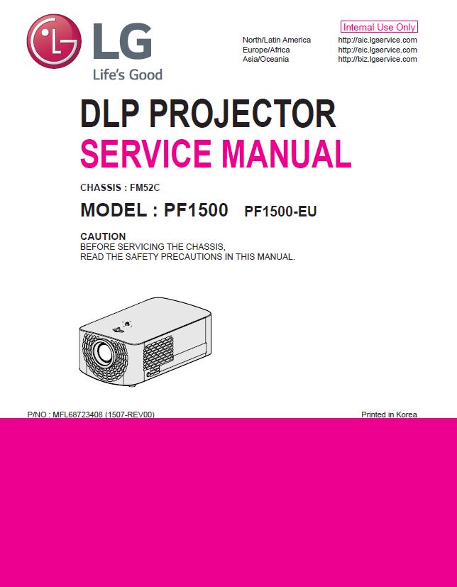 LG PF1500 Service Manual