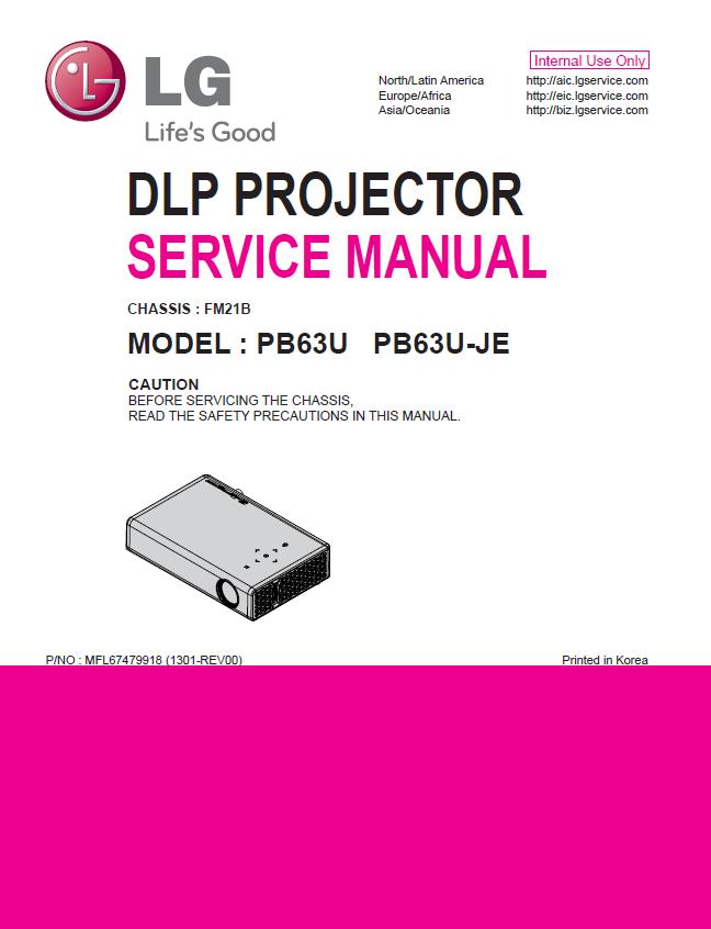LG PB63U Service Manual