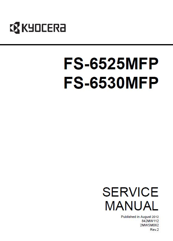 Kyocera FS-6525MFP/FS-6530MFP Service Manual